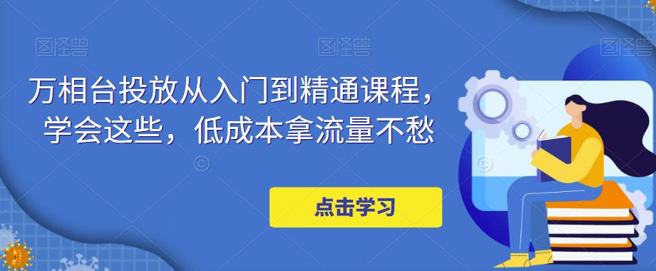 （4920期）万相台投放·新手到精通课程，学会这些，低成本拿流量不愁！-启航188资源站