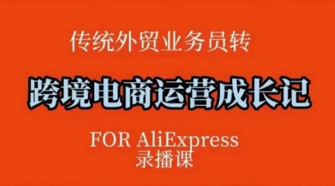 跨境电商速卖通运营课，​运营方法论+后台实操，逻辑清晰-启航188资源站